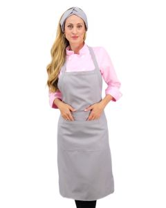  Avental Cinza Unissex Cozinha com bolso Harmony