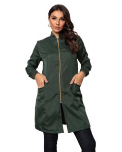 Jaleco Feminino com Zíper Nice Verde Musgo