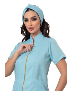 Touca Turbante Feminina Eva Azul Claro