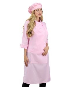 Avental Rosa Unissex Cozinha com bolso Harmony