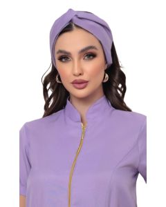 Touca Turbante Feminina Eva Lilás