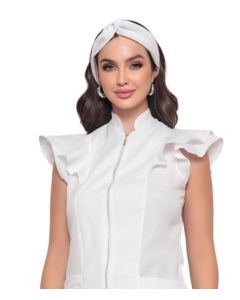 Touca Turbante Feminina Eva Branca