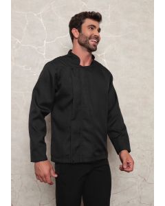 Dolma Chef Masculina com Zíper Preta Nápoles