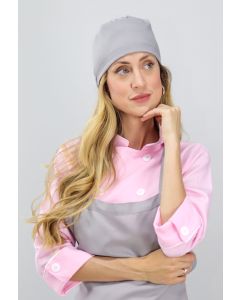 2 Toucas Unissex Bandana Mia Cinza