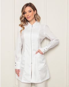 Jaleco Feminino em Oxford Eli Branco