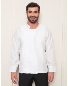 Dolma Chef Masculina com Zíper Branco Nápoles