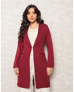 Jaleco Feminino Gabardine Bordo Vichy