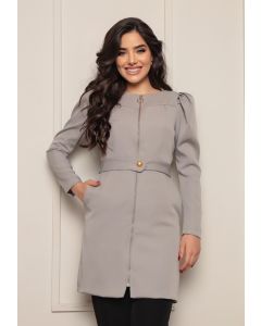 Jaleco Feminino Charm Cinza
