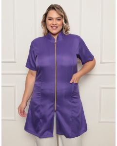 Jaleco Feminino Malta Plus Size Roxo
