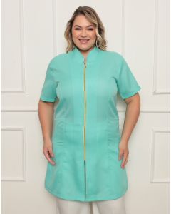 Jaleco Feminino Malta Plus Size Verde Claro