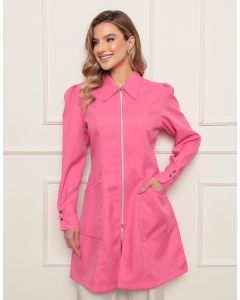 Jaleco Feminino em Oxford Pink Eli