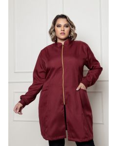 Jaleco Feminino Nice Plus Size Bordo