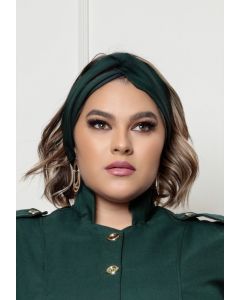 Touca Turbante Feminina Eva Verde Musgo
