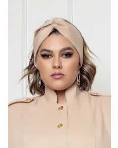 Touca Turbante Feminina Eva Bege