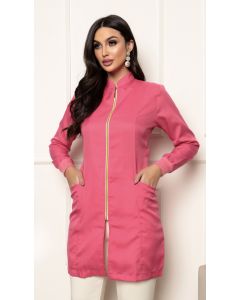 Jaleco Feminino com Zíper Nice Pink