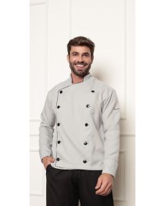 Dolma Chef Masculina  Manga Longa Cinza Torino