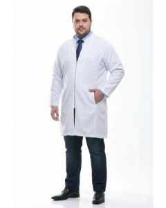 Jaleco Masculino Plus Size Viena Branco