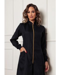 Jaleco Feminino com Zíper Nice Preto