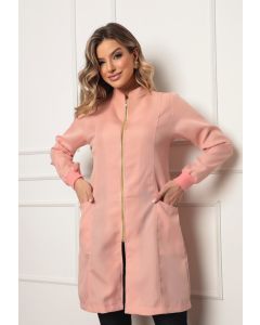 Jaleco Feminino com Zíper Nice Nude