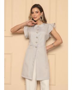 Jaleco Feminino Nat Cinza