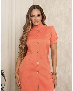 Jaleco Feminino Manga Curta Isabela Coral