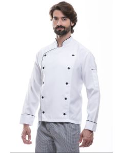 Dolma Chef Masculina em Oxford Manga Longa
