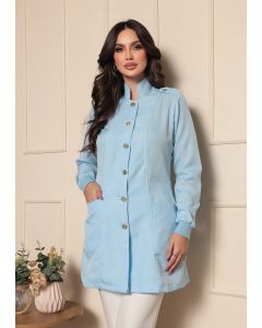 Jaleco Feminino Azul Claro Bless