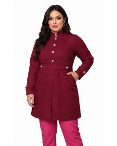 Jaleco Feminino Julie Plus Size Bordo