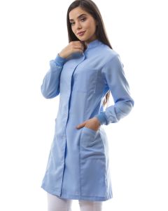 Jaleco Feminino Capri Azul Claro