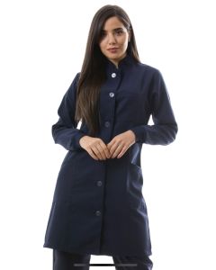 Jaleco Feminino Capri Azul Marinho