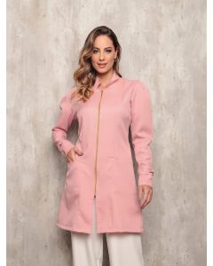 Jaleco Feminino em Oxford Nude Bianca