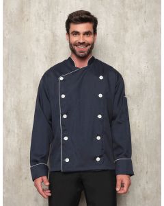 Dolma Chef Masculina Manga Longa Azul Torino