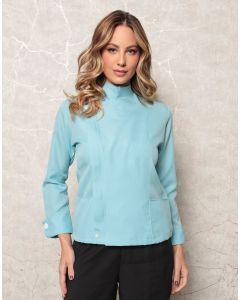 Dolma Chef Feminina com Zíper Azul Claro Camila