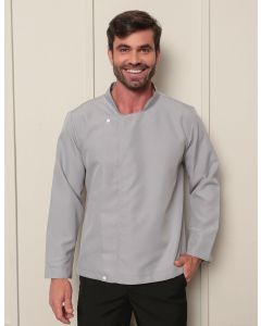 Dolma Chef Masculina com Zíper Cinza Nápoles